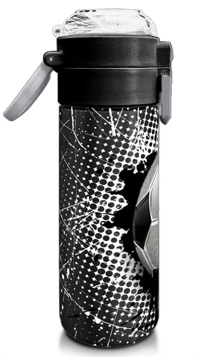 Coral High 500 ml Pipetli ve Direkt İçim Çelik Termos/Matara - Erkek Çocuk -  Futbol Desenli 31816