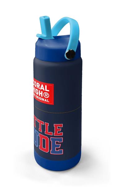 Coral High 650 ml Erkek Çocuk Lacivert Kırmızı Little Dude Baskılı Çelik Suluk/Matara (Pipetli) 38319
