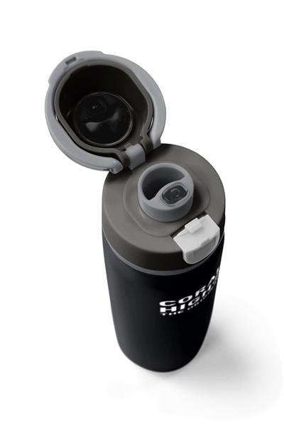Coral High 800 ml Erkek Çocuk Siyah Gri Pipetli ve Direkt İçim Çelik Termos/Matara - 38518
