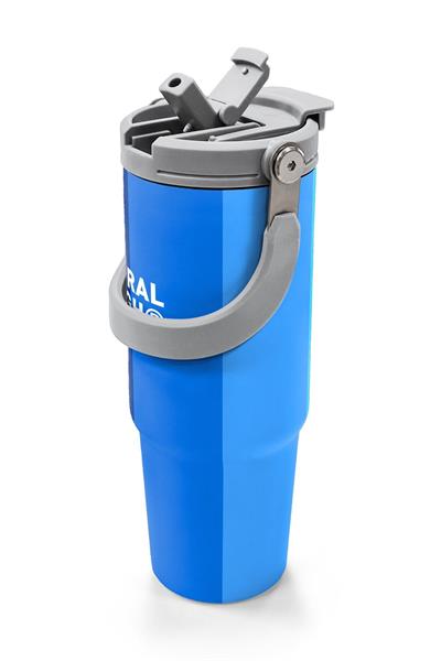 Coral High 900 ml Erkek Çocuk Lacivert Mavi Renk Geçişli Çizgili Çelik Termos /Matara - 38748