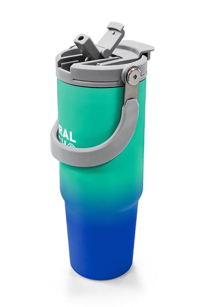 Coral High 900 ml Erkek Çocuk Yeşil Saks Renk Geçişli Çelik Termos /Matara - 38725