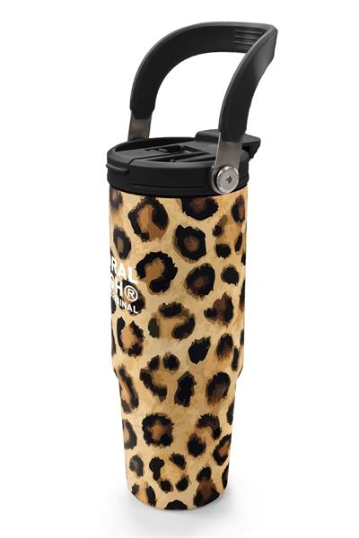 Coral High 900 ml Kız Çocuk Kahverengi Leopar Baskılı Çelik Termos /Matara - 38719
