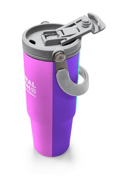 Coral High 900 ml Kız Çocuk Mor Yeşil Pembe Çok Renkli Çelik Termos /Matara - 38716