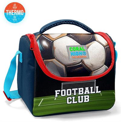 Coral High Beslenme Çantası 11795, Erkek Çocuk, Lacivert Yeşil Futbol, Isı Yalıtımlı 11795