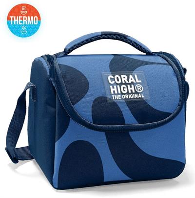 Coral High Beslenme Çantası 22788, Erkek Çocuk, Lacivert Mavi Renkli Çizgili, Isı Yalıtımlı 22788