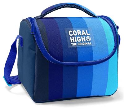 Coral High Beslenme Çantası 22795, Erkek Çocuk, Lacivert Mavi Renk Geçişli Çizgili, Isı Yalıtımlı 22795