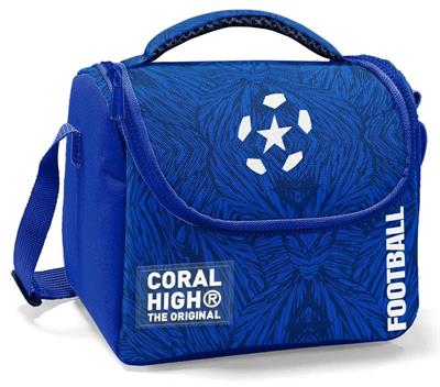 Coral High Beslenme Çantası 22797, Erkek Çocuk, Lacivert Mavi Futbol, Isı Yalıtımlı 22797