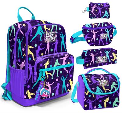 Coral High Beşli İlkokul/Ortaokul Çanta Seti - Mor Voleybol - Kız Çocuk