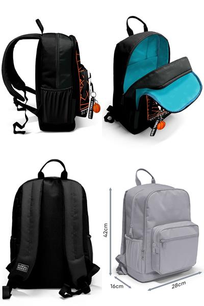 Coral High Beşli İlkokul/Ortaokul Çanta Seti - Siyah Basketbol - Erkek Çocuk