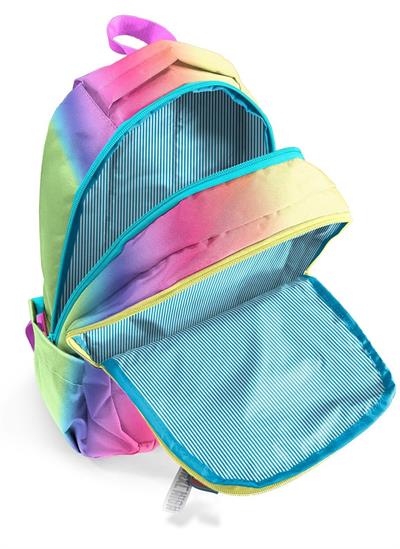 Coral High Dikey Renk Geçişli Kız Çocuk İlkokul ve Ortaokul Sırt Çantası - Üç Bölmeli 23668