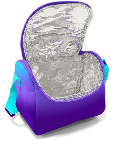 Coral High Dört Bölmeli Erkek Çocuk Okul Sırt Çantası ve Beslenme Seti - Turkuaz Mor Renk Geçişli