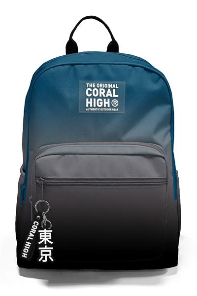 Coral High Dört Bölmeli Nefti Gri Ortaokul Çantası - Erkek Çocuk