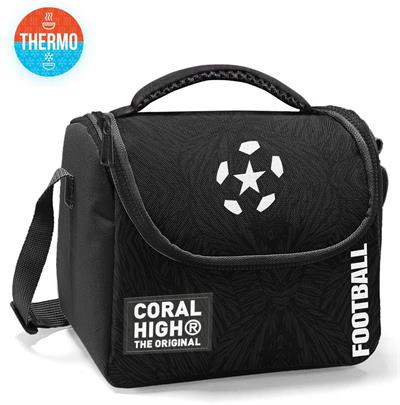 Coral High Erkek Çocuk Beslenme Çantası - Thermo - Siyah Beyaz Futbol 22798