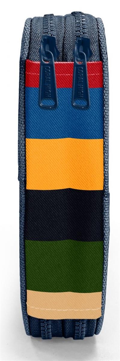 Coral High Erkek Çocuk Çok Renkli Çizgi Desenli Katlı Organizer Kalemlik (Kalem Kutusu) 31103