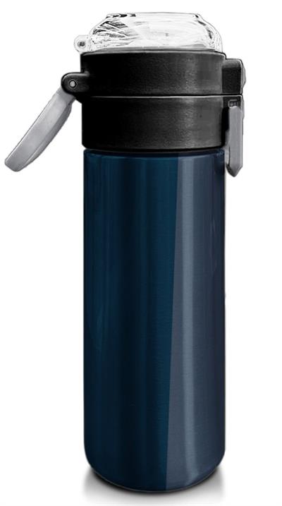 Coral High Çelik Matara Termos/Suluk 31998 - 500ml, Erkek Çocuk - Lacivert Turuncu Çizgili