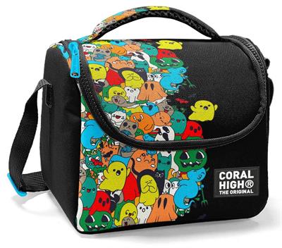 Coral High Erkek Çocuk İlkokul Beslenme Çantası, Siyah Hayaletler, Isı Yalıtımlı 11790