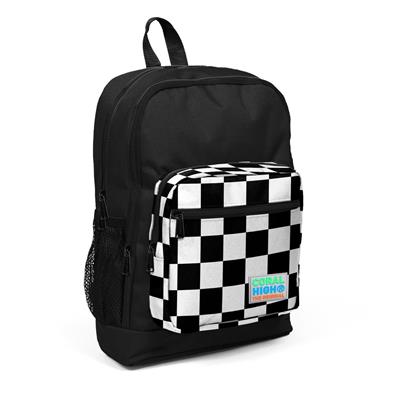 Coral High Erkek Çocuk İlkokul Okul Sırt Çantası ve Beslenme Çanta Seti - Siyah Damalı