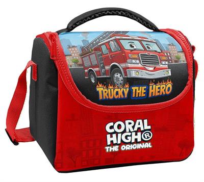 Coral High Erkek Çocuk Kırmızı İtfaiye Aracı Baskılı Isı Yalıtımlı Beslenme Çantası 37163
