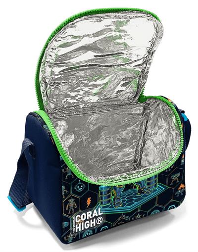 Coral High Erkek Çocuk Lacivert Robot Baskılı Isı Yalıtımlı Beslenme Çantası 37146