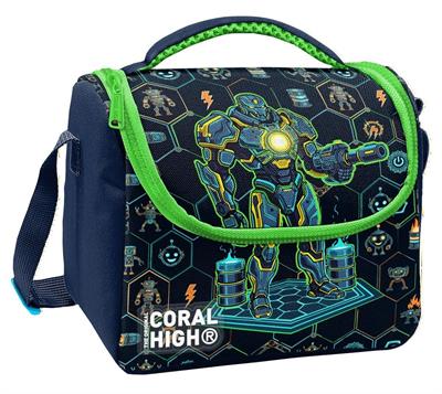 Coral High Erkek Çocuk Lacivert Robot Baskılı Isı Yalıtımlı Beslenme Çantası 37146
