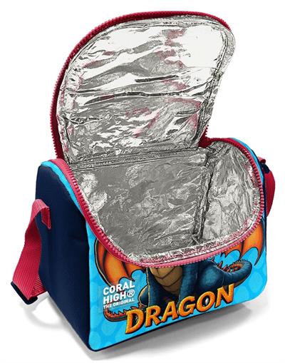 Coral High Erkek Çocuk Mavi Sarı Dragon Desenli Isı Yalıtımlı Beslenme Çantası 37113