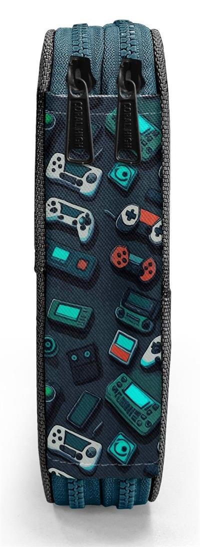 Coral High Erkek Çocuk Organizer Kalemlik/Kalem Çantası - Nefti Yeşil Oyun Konsolu 11155