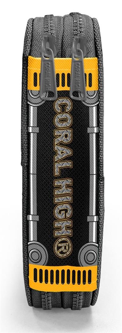 Coral High Erkek Çocuk Organizer Kalemlik/Kalem Çantası - Siyah Sarı Robot 11156