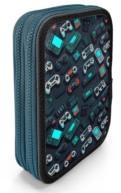 Coral High Erkek Çocuk Organizer Kalemlik/Kalem Çantası - Nefti Yeşil Oyun Konsolu 11155