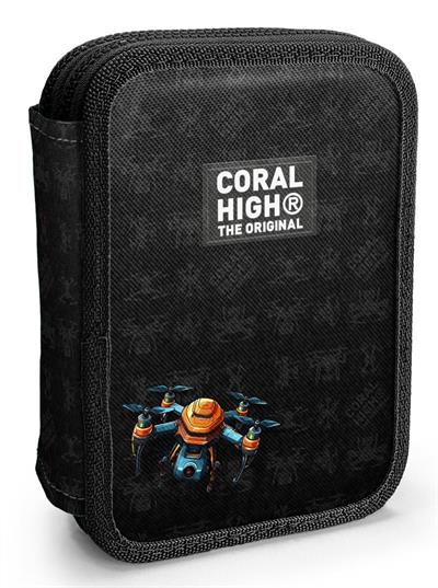 Coral High Erkek Çocuk Organizer Kalemlik/Kalem Çantası - Drone Pilotu Siyah 11158