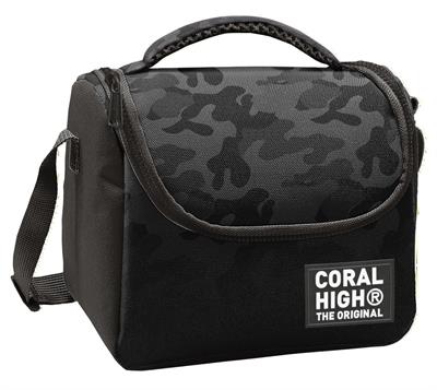 Coral High Erkek Çocuk Siyah Gri Kamuflaj Desenli Isı Yalıtımlı Beslenme Çantası 37138