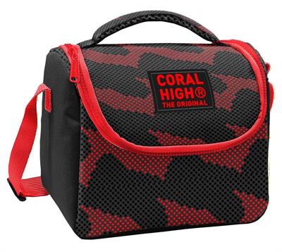 Coral High Erkek Çocuk Siyah Kırmızı Nokta Desenli Isı Yalıtımlı Beslenme Çantası 37133