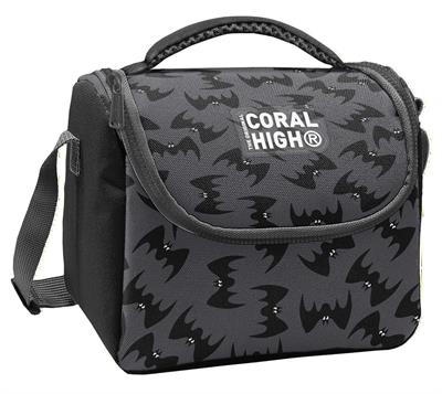 Coral High Erkek Çocuk Siyah Yarasa Desenli Isı Yalıtımlı Beslenme Çantası 37144