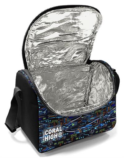 Coral High Erkek Çocuk Siyah Yarış Arabası Baskılı Isı Yalıtımlı Beslenme Çantası 37159