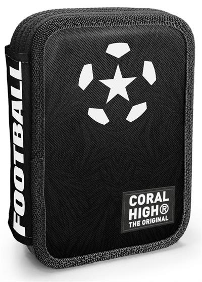 Coral High Erkek Çocuk Siyah Yıldız Baskılı Katlı Organizer Kalemlik (Kalem Kutusu) 31111