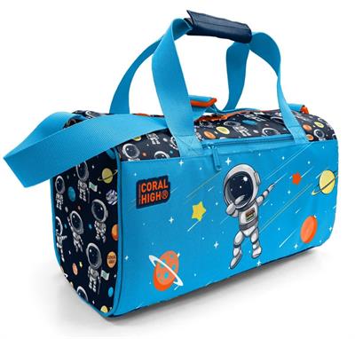Coral High Erkek Çocuk Spor ve Seyahat Çantası - Lacivert Mavi Astronot Desenli - 27538
