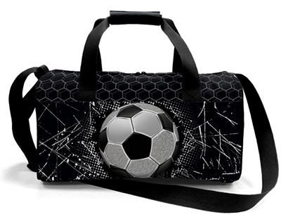 Coral High Erkek Çocuk Spor ve Seyahat Çantası - Siyah Beyaz Futbol Desenli - 27539