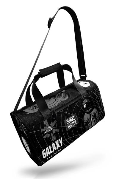 Coral High Erkek Çocuk Spor ve Seyahat Çantası - Siyah Galaxy Uzay Desenli - 27526