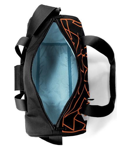 Coral High Erkek Çocuk Spor ve Seyahat Çantası - Siyah Turuncu Basketbol Desenli - 27536