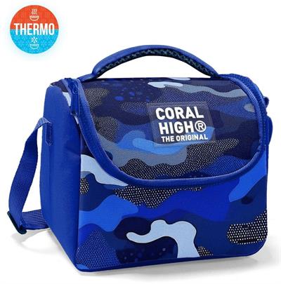 Coral High Erkek Çocuk Termoslu Beslenme Çantası - Mavi Lacivert Kamuflaj, Erkek Çocuk 22789