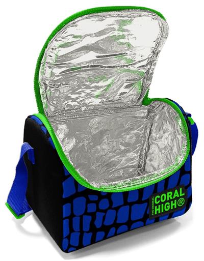 Coral High Erkek Çocuk Yalıtımlı Beslenme Çantası - Siyah Mavi Yeşil Dragon