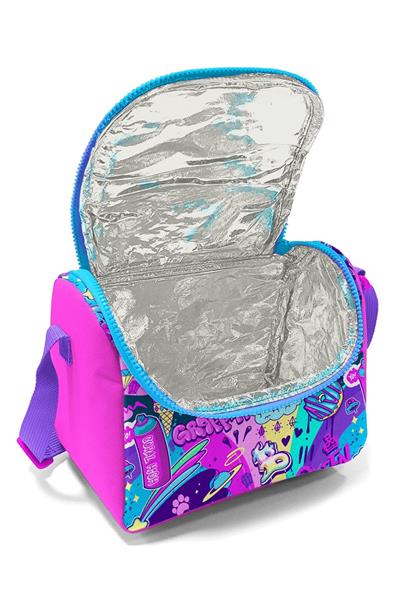 Coral High Grafiti Işıklı Tekerlekli Okul Çantası ve Beslenme Seti - Kız Çocuk