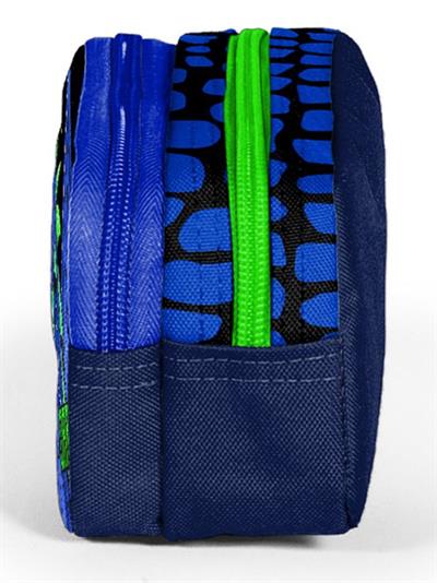 Coral High İki Bölmeli Erkek Çocuk Lacivert Yeşil Dragon Kalem Çantası Kalemlik