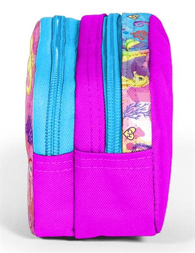 Coral High İki Bölmeli Kız Çocuk Mavi Denizatı Kalem Çantası Kalemlik