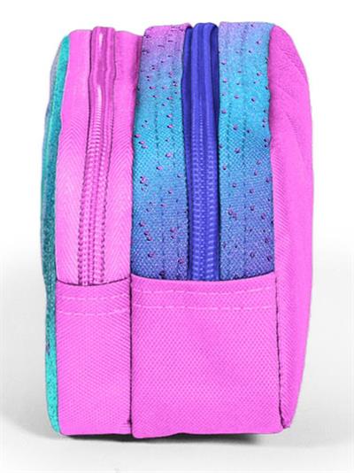 Coral High İki Bölmeli Pembe Yeşil Kaplumbağa Kalem Çantası Kalemlik