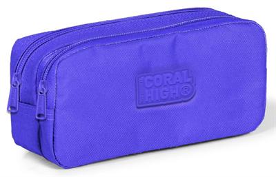 Coral High İki Gözlü Kız Çocuk Lavanta Okul Kalem Çantası