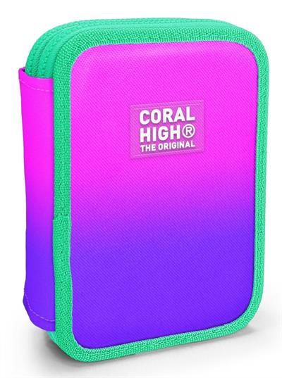 Coral High İki Karlı Organizer Kalemlik - Pembe Mor Gradyan, Kız Çocuk, Pembe Mor Gradyan 11137
