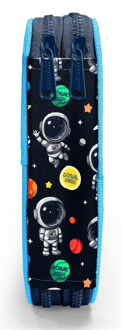 Coral High İki Katlı Düzenleyici Kalem Kutusu - Mavi Astronot, Erkek Çocuk, Mavi Astronot 11149
