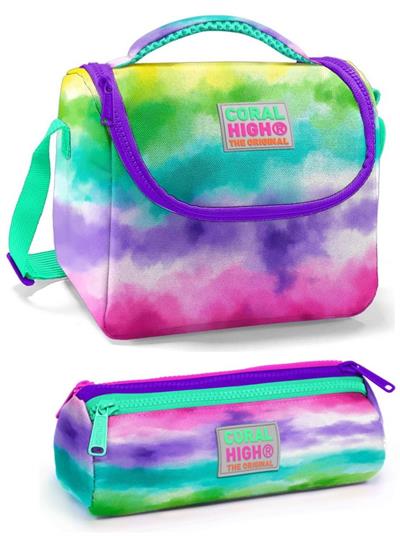 Coral High İlkokul Çantası Seti Renkli Boyama - Kız Çocuk