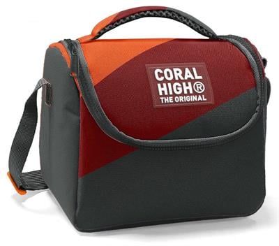 Coral High İlkokul Erkek Çocuk Okul Beslenme Çantası, Turuncu Bordo Gri Renkli, Termoslu (Isı Yalıtımlı) 22792