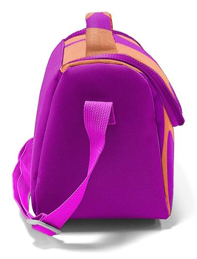 Coral High İlkokul Kız Çocuk Okul Beslenme Çantası, Turuncu Mor Renkli Çizgili, Termoslu (Isı Yalıtımlı) 22784